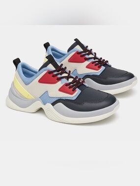 Zara Light Blue Slip-On Sneakers Size 39